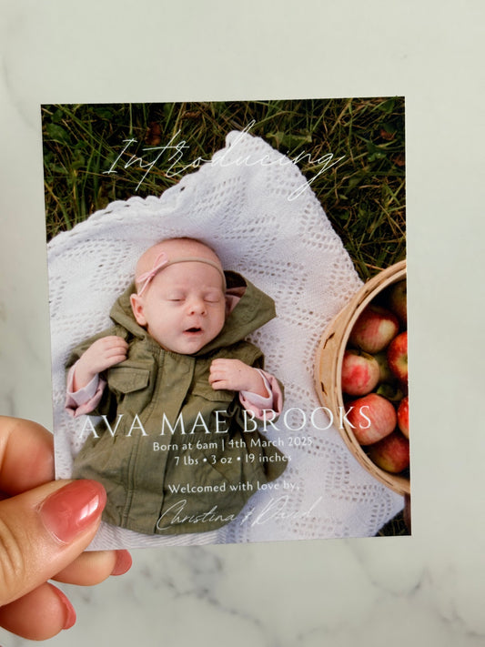 Baby Announcement Magnet: Sweet Arrival