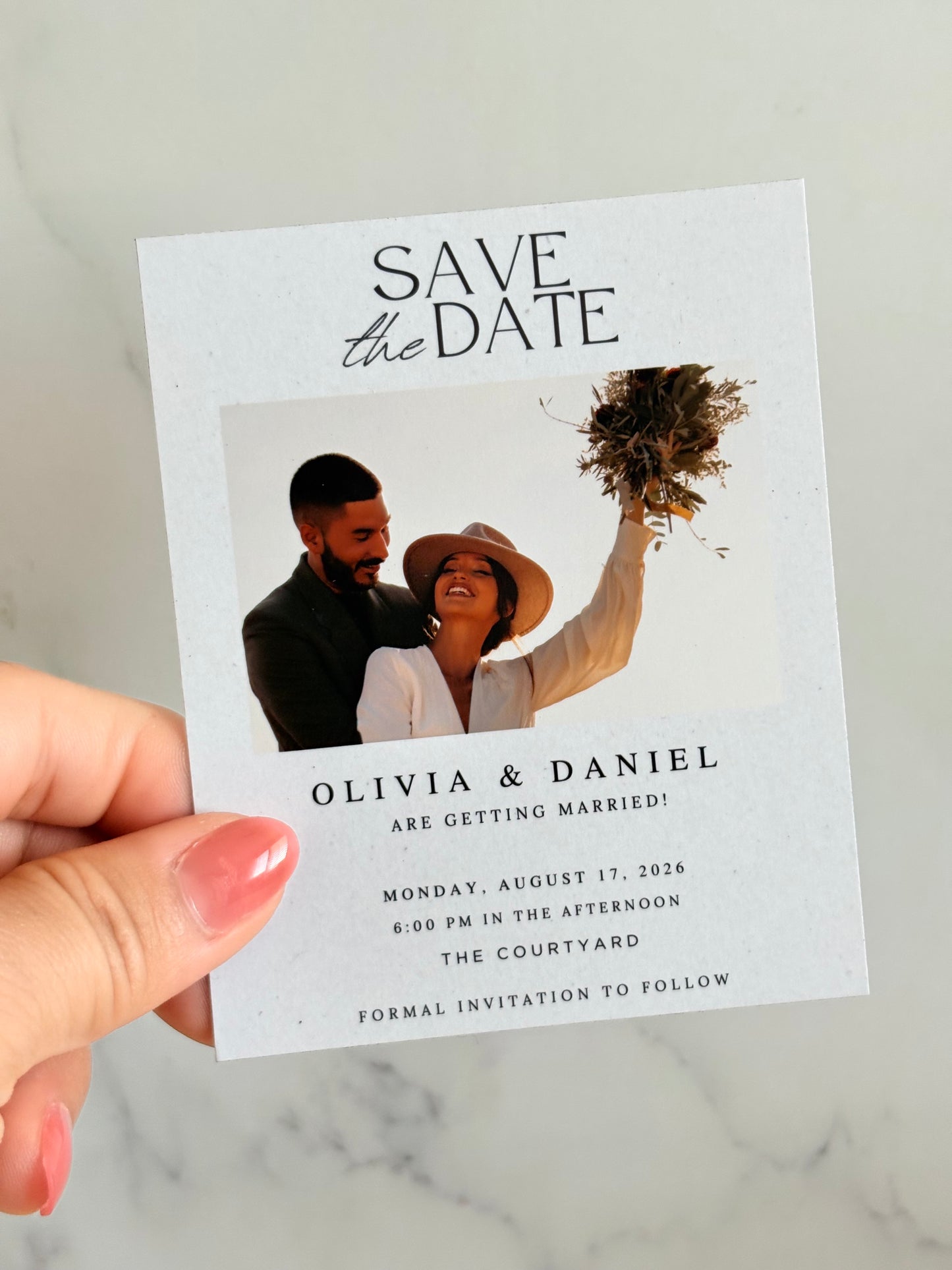 Save the Date Magnet: Timeless Romance