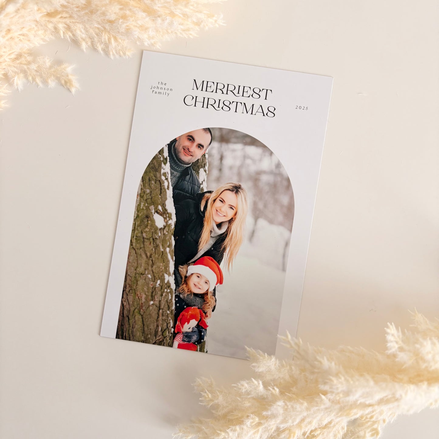 Custom Christmas Card Magnets