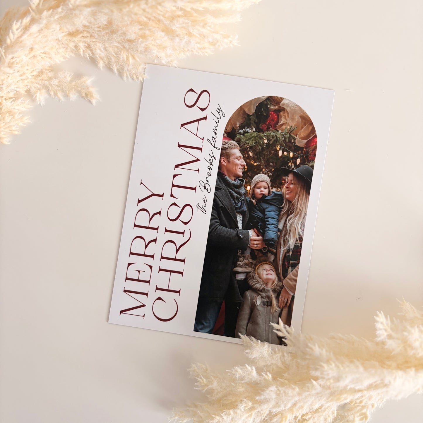 Custom Christmas Card Magnets