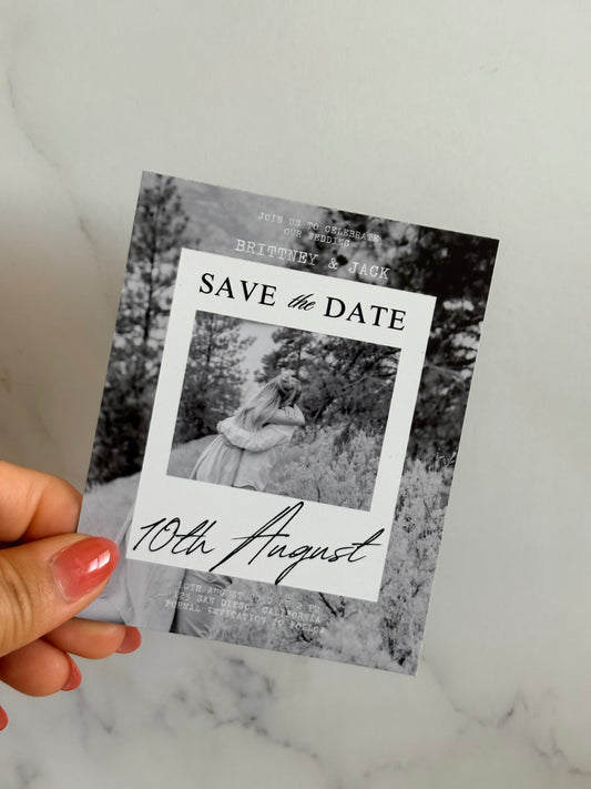 Save the Date Magnet: Classic Love Story