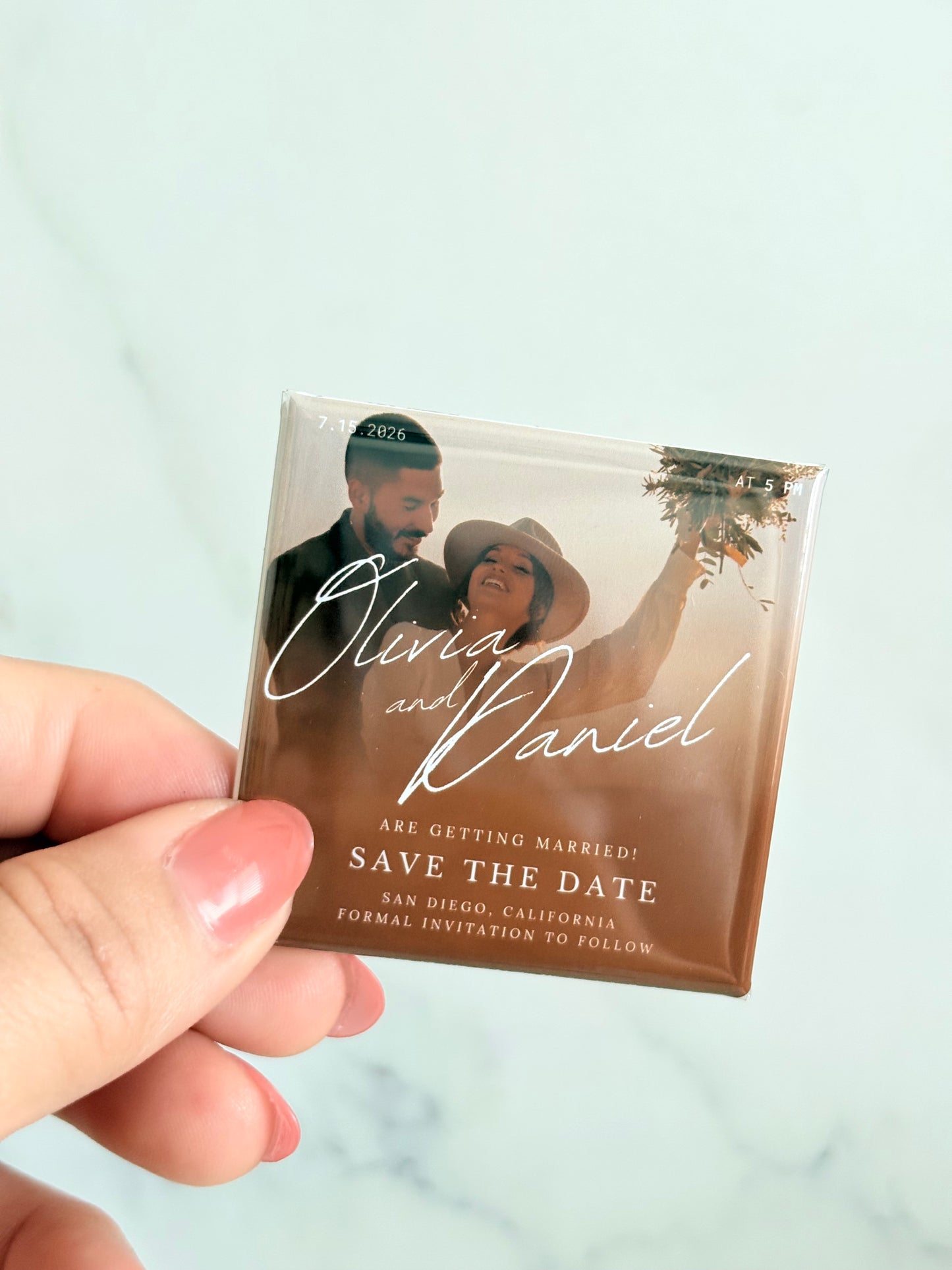 Save the Date Magnet: Signature Romance