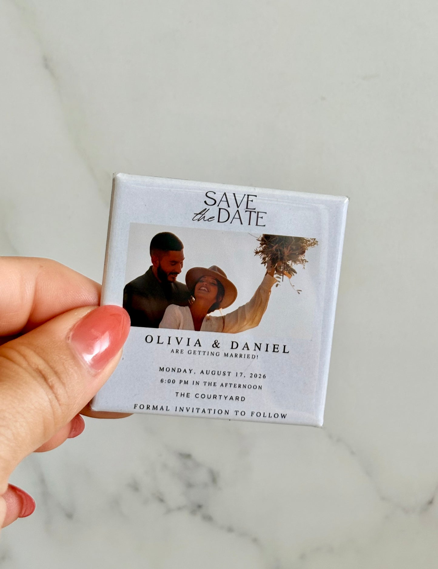Save the Date Magnet: Timeless Romance