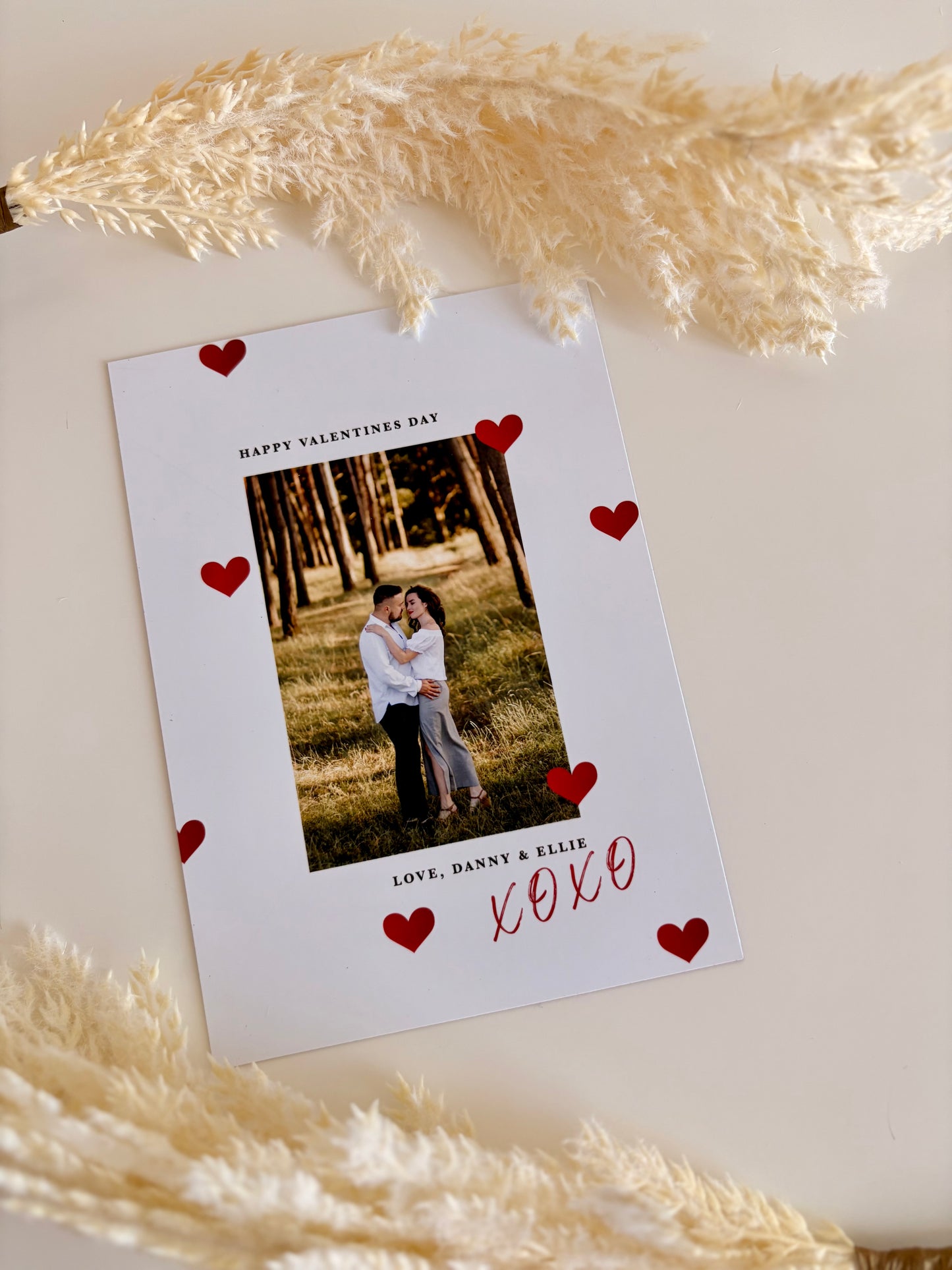 Hearts Valentine's Photo Magnet
