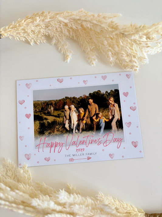 Pink Heart Valentine's Day Photo Magnet