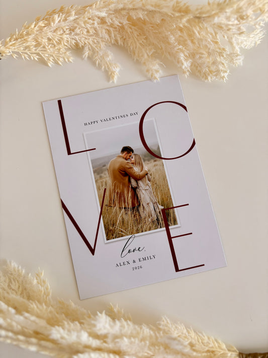 LOVE Valentine's Photo Magnet
