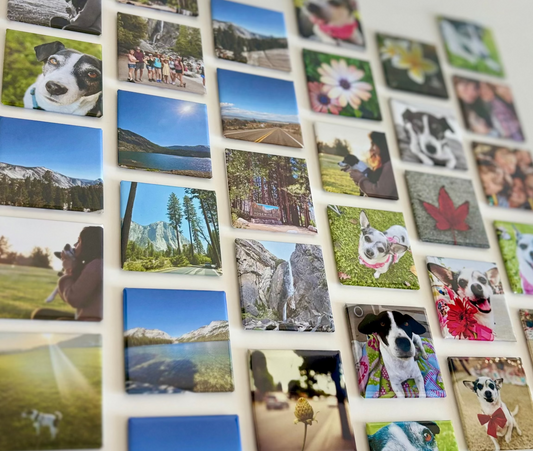 Custom Photo Magnets 2"x2" - Set of 9