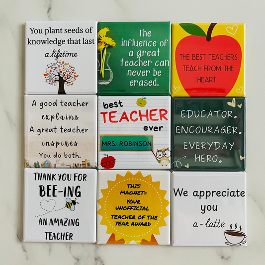 Teacher Appreciation Magnet Collection 🍎
